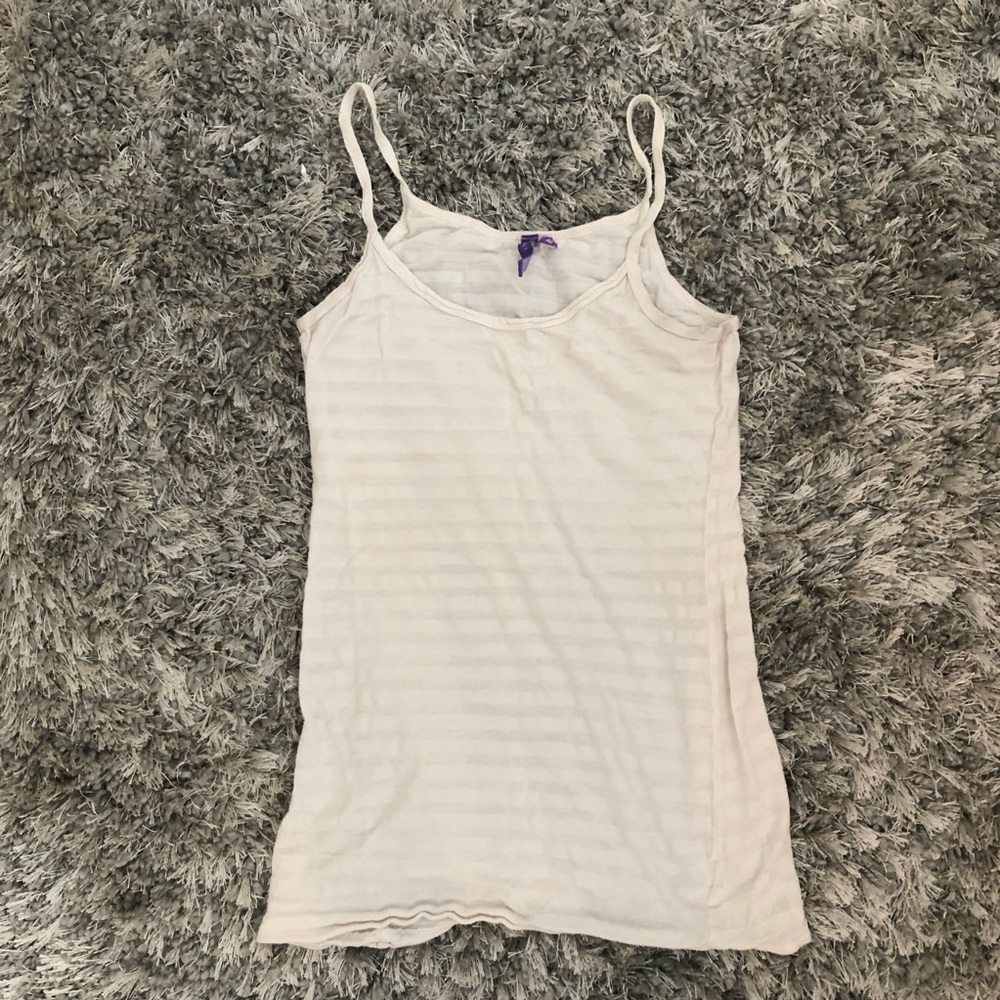 LF striped cream tank